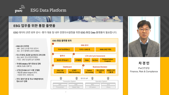 “플랫폼 하나로 ESG 데이터 통합 관리”