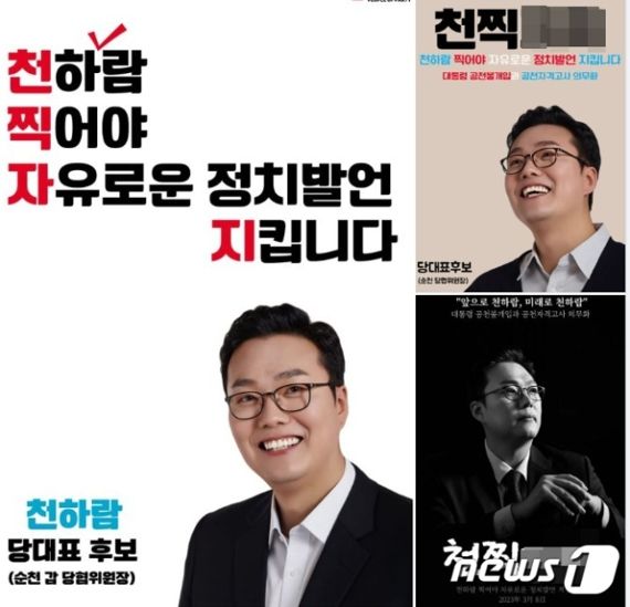 천하람 선거 홍보물 '성적비하' 논란..전여옥 "이준석 성접대 떠올라 불쾌"