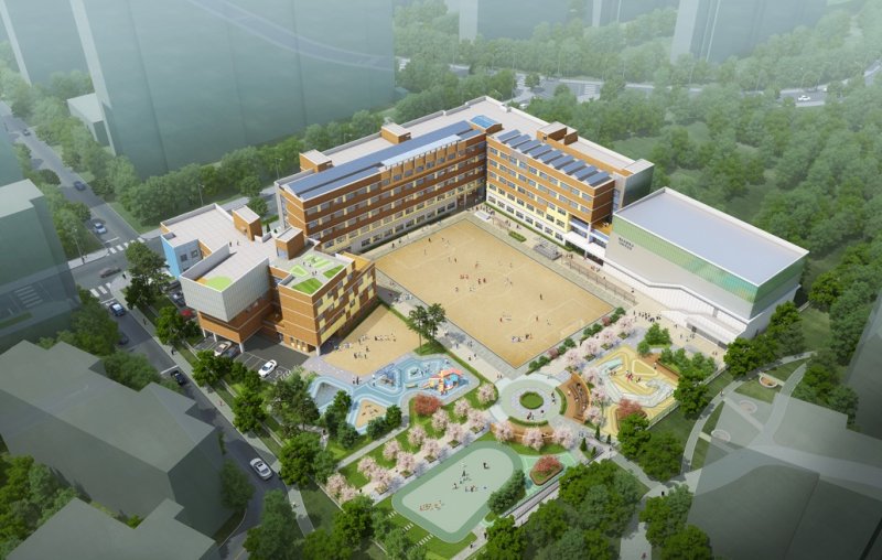 서울 강남구 개포유치원·초등학교 조감도. (서울시교육청 제공)