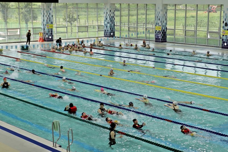 드림파크 수영장(스포츠센터)이 오는 3월 2일부터 재개장한다. 사진은 드림파크 수영장 내부 전경.
