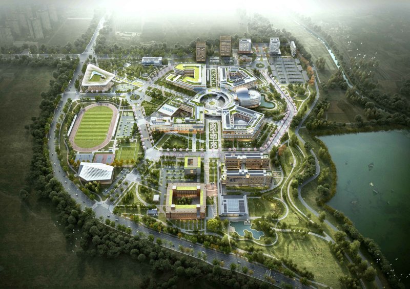 [부산=뉴시스] 한국에너지공대 캠퍼스 조감도. (사진=HJ중공업 제공) *재판매 및 DB 금지