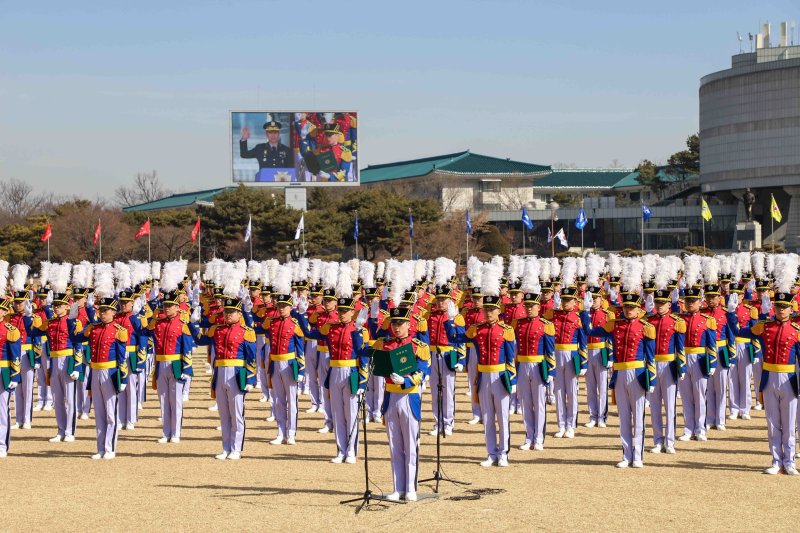 지난 2월 22일 '화랑의 후예' 육군사관학교 제83기 생도 310명 입학. 사진=육군사관학교 제공