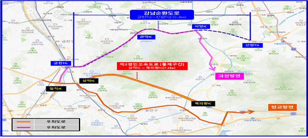 제2경인로 화재 여파에 강남순환도로 체증..7월 통행 정상화