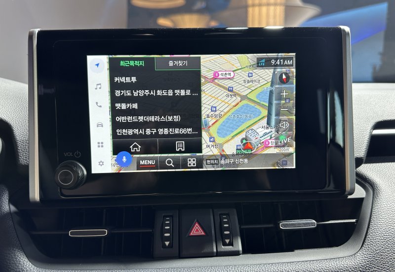도요타 라브4의 내비게이션의 모습 2023.2.22/뉴스1 ⓒ News1 금준혁 기자