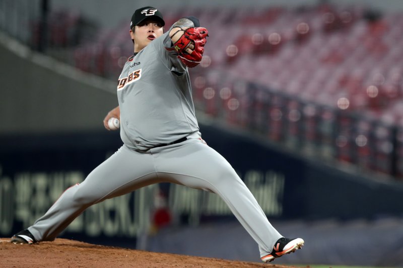 한화 시절 윤호솔의 모습. 2022.4.5/뉴스1 ⓒ News1 황희규 기자