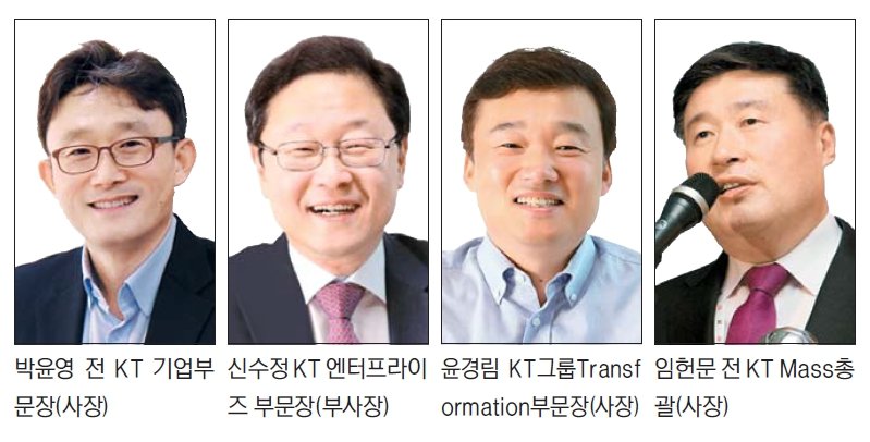 KT 차기 대표 'KT맨' 4파전 압축...박윤영·신수정·윤경림·임헌문