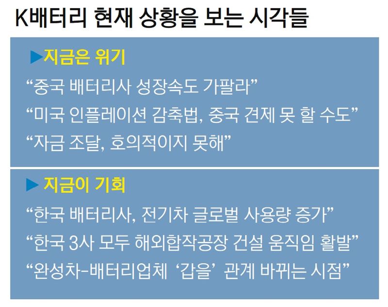 '위기냐 기회냐' K배터리 현재 상황을 보는 시각