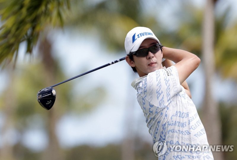 노승열 RIO GRANDE, PUERTO RICO - MARCH 05: S.Y. Noh of Korea hits his first shot on the 2nd hole during the final round of the Puerto Rico Open at Grand Reserve Golf Club on March 05, 2023 in Rio Grande, Puerto Rico. Carmen Mandato/Getty Images/AFP (Photo by Carmen Mandato / GETTY IMAGES NORTH AMERICA 