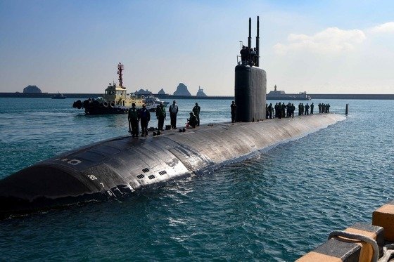 부산에 입항한 미 해군 핵잠수함 '스프링필드'. 사진=미 해군 제공