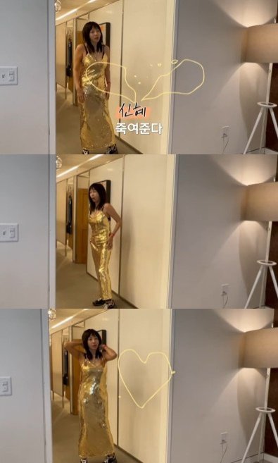'61세 관리 끝판왕' 황신혜, 놀라운 황금빛 드레스 자태…볼륨 몸매