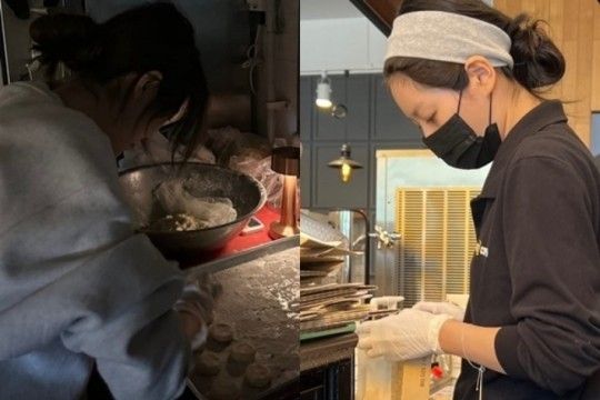 배우 김새론이 카페에서 아르바이트 중인 근황을 공개했다. 출처=김새론 SNS