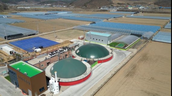 충남 청양군의 칠성 에너지화 시설의 전경 /사진=농림축산식품부