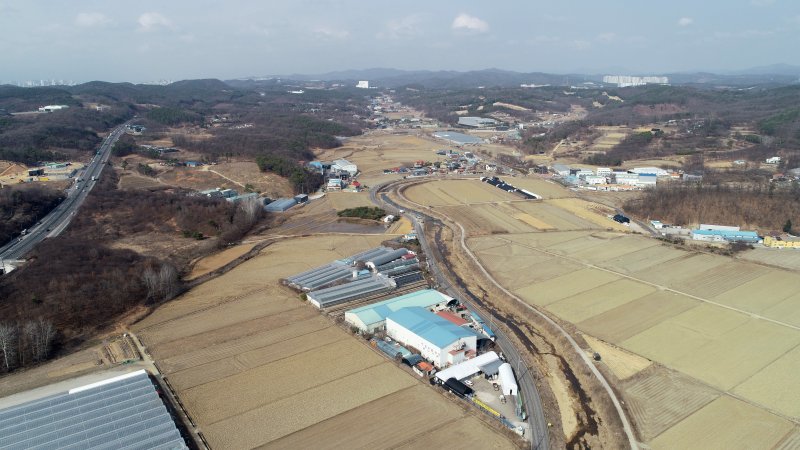 지난 3월 15일 대규모 시스템 반도체 국가산업단지로 지정된 경기 용인시 처인구 남사읍 일대. 사진=뉴스1