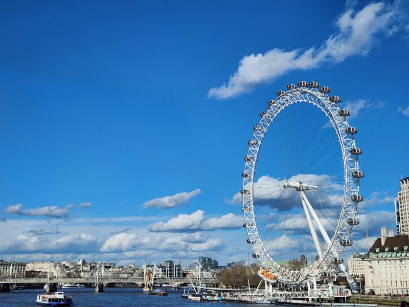영국 런던 템스강변의 런던아이(London Eye)./사진=서울시 공동취재단 제공,연합뉴스