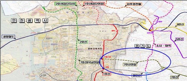 서울도시철도 7호선 부천구간 개요(국토부 제공)