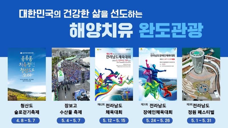 전남 완도군이 해양치유 관광 활성화로 관광객 1000만명 시대를 열어가기 위해 오는 30일 오후 2시 완도군 생활문화센터에서 '대한민국의 건강한 삶을 선도하는 해양치유 완도 관광' 비전 선포식을 개최한다.