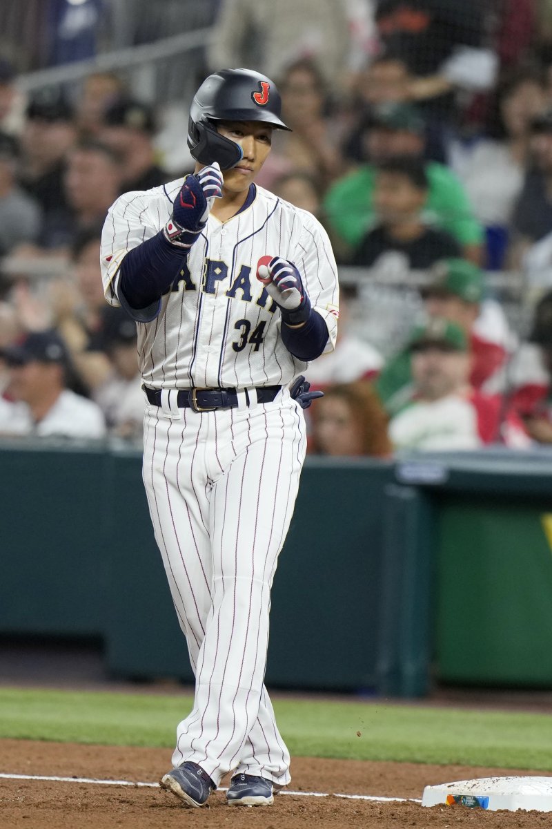 [마이애미=AP/뉴시스] 일본 야구 대표팀의 요시다 마사타카. 2023.03.20