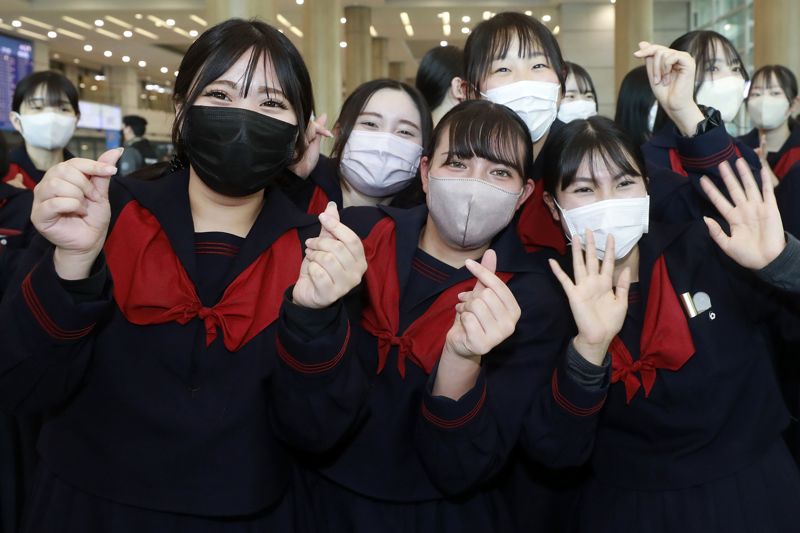 일본 고등학교 단체여행 입국