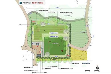 오는 5월 말 개장하는 중구 월미공원 반려견 놀이터 조감도.