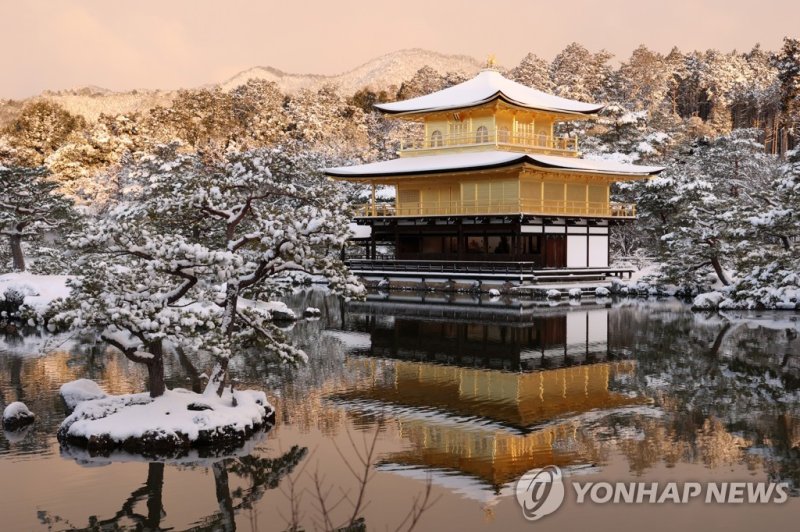 일본 교토 유명 관광지 금각사 외관. 사진=연합뉴스