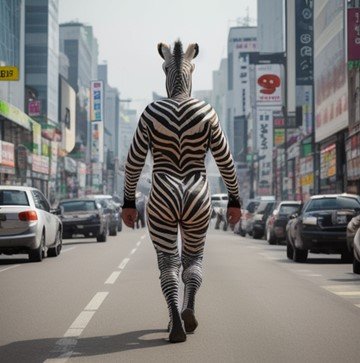 거리를 자유롭게 걷는 세로의 AI 이미지. / 사진=연합뉴스