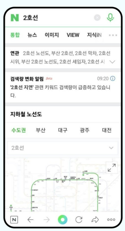 네이버 검색량 변화 알림 개선 관련 이미지. 네이버 제공