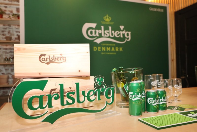 칼스버그 그룹이 판매하고 있는 덴마크 왕실 공식 맥주 '칼스버그' /사진=골든블루