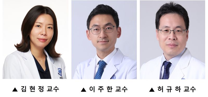 29일 세브란스병원 이식외과 김현정, 이주한, 허규하 교수 연구팀(사진)이 신장이식과 근감소증의 상관관계를 밝혔다.