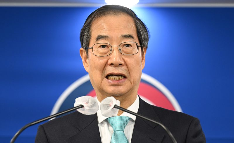 한덕수 국무총리가 29일 정부서울청사에서 양곡관리법 관련 대국민 담화를 발표하고 있다.사진=박범준 기자