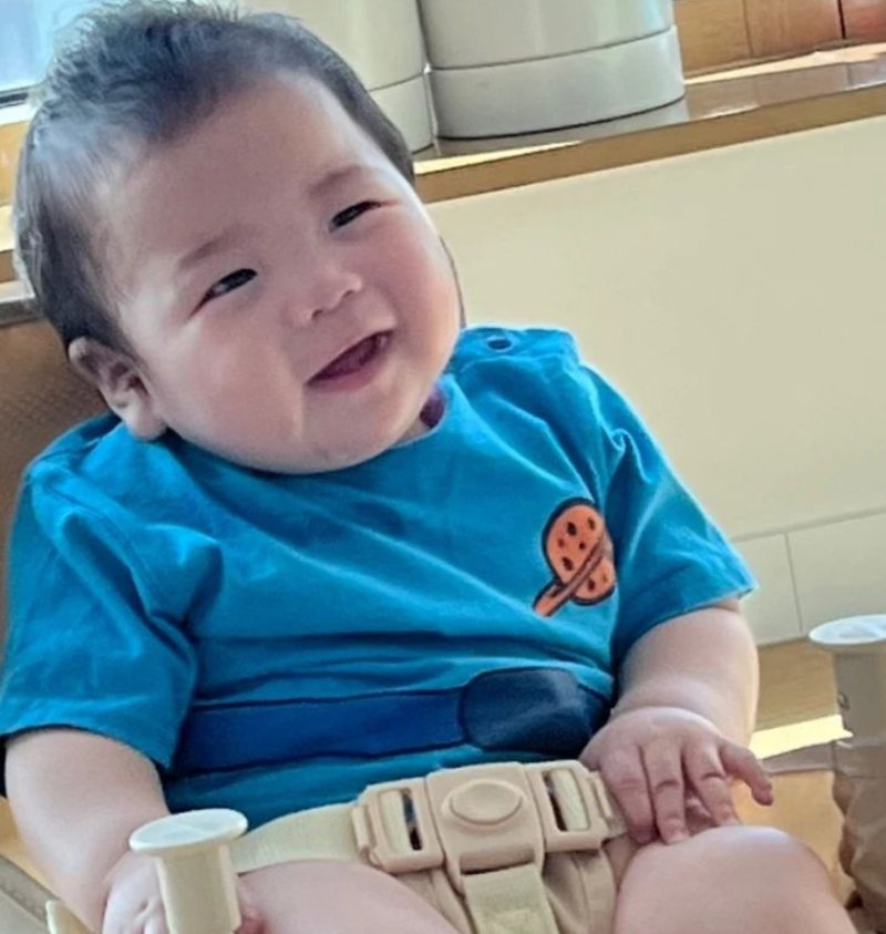 홍현희·제이쓴 '통통 볼살' 7개월 아들, 닮은 꼴은 백일섭? 있네, 있어