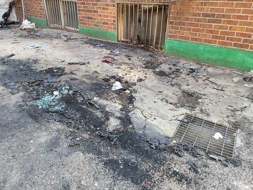 서울 용산구 이태원동 차량 방화 현장 [촬영 송정은]