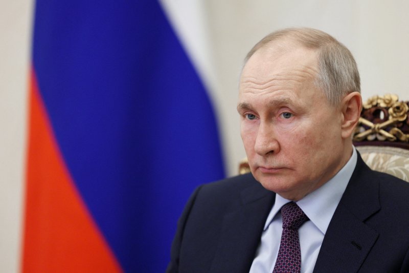 Russian President Vladimir Putin takes part in a ceremony via video link at the Kremlin in Moscow, Russia March 30, 2023. Sputnik/Gavriil Grigorov/Pool via REUTERS ATTENTION EDITORS - THIS IMAGE WAS PROVIDED BY A THIRD PARTY. /REUTERS/뉴스1 /사진=뉴스1 외신화상