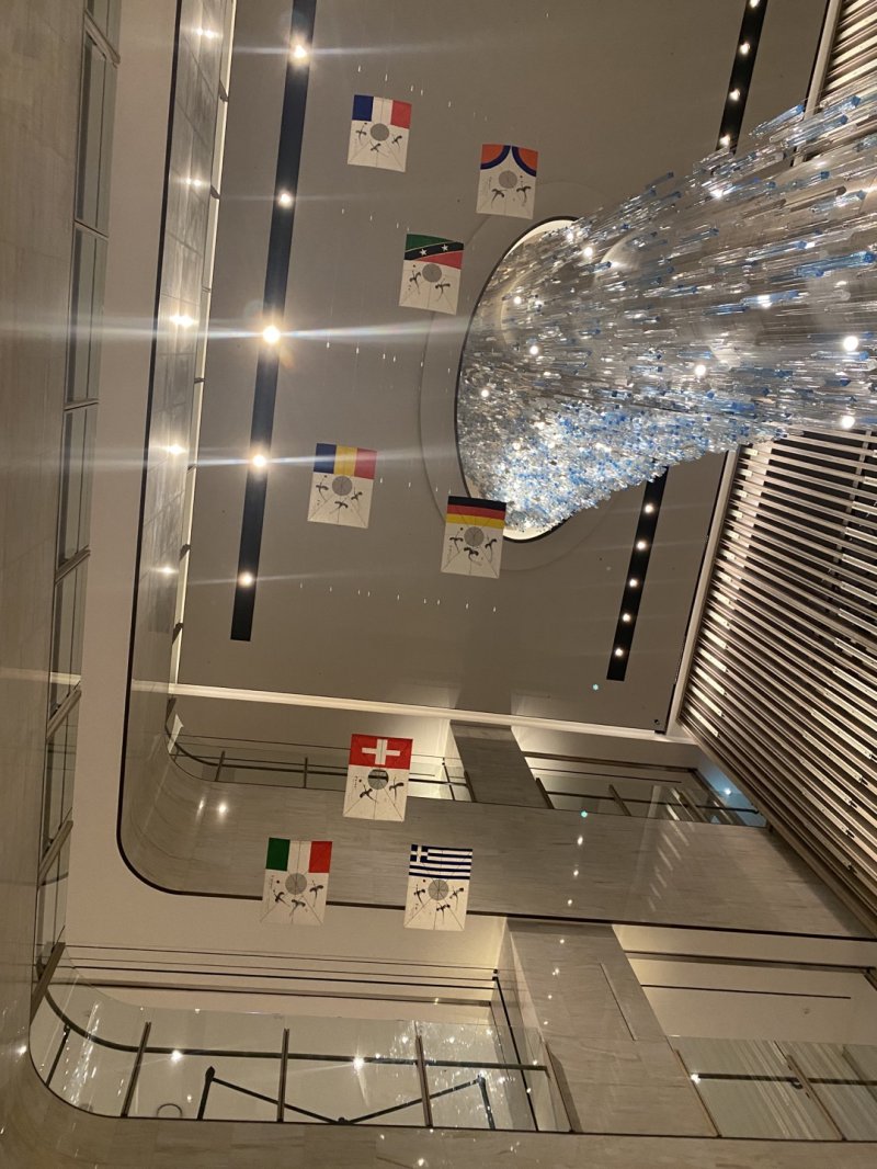 [부산=뉴시스] 부산 시그니엘이 특별 제작한 전통 방패연. (사진=동효정 기자) 2023.03.30. vivid@newsis.com *재판매 및 DB 금지