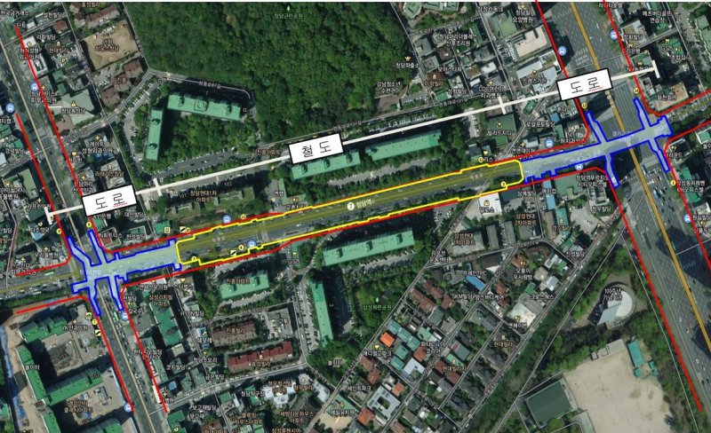 청담역 위치도(서울시 제공).