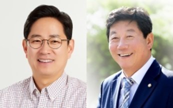 왼쪽부터 박수영 국민의힘 국회의원, 박재호 더불어민주당 국회의원