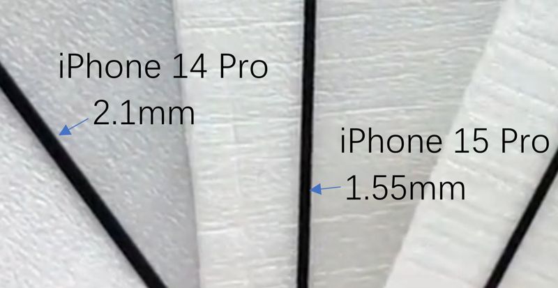 애플 아이폰15프로 시리즈 글래스 커버로 추정되는 부품. 아이빙저우 트위터