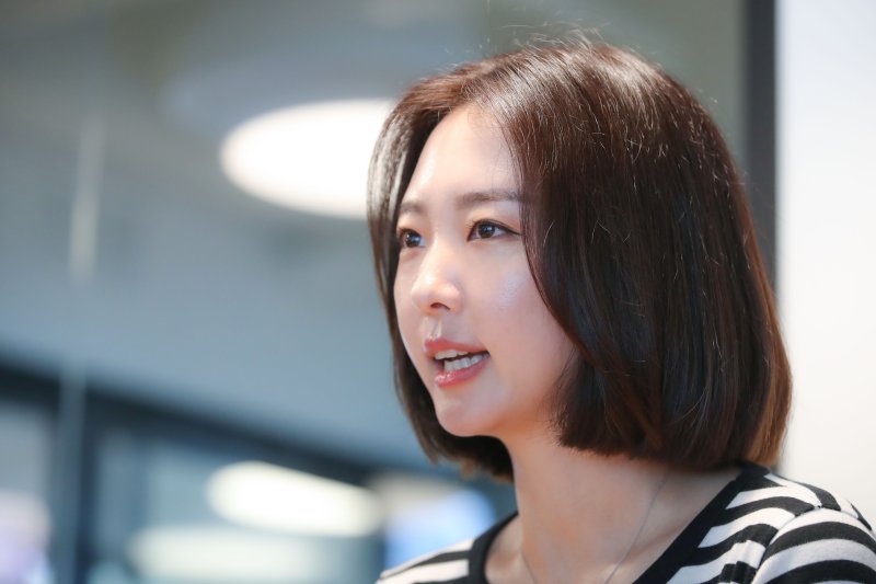 [서울=뉴시스] 권창회 기자 = 스피치 틱톡커 흥버튼이 지난달 29일 서울 강남구 틱톡코리아 사무실에서 뉴시스와 인터뷰 하고 있다. 2023.04.11. kch0523@newsis.com