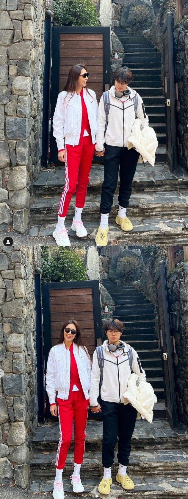 175㎝ 전미라 옆 훈남 누군가 했더니…17세 아들 라익 엄마 닮음 [N샷]