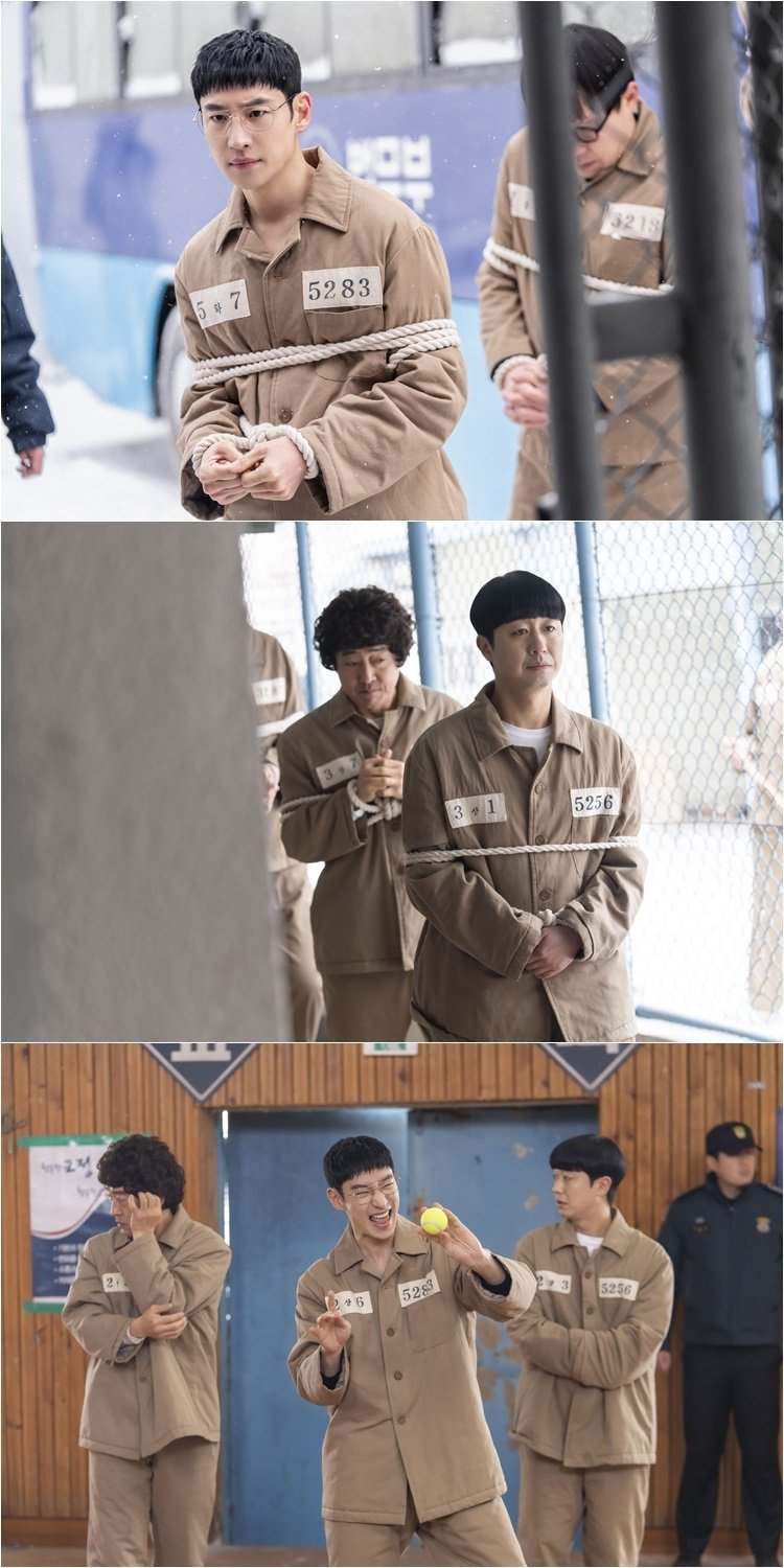 최종회 앞둔 '모범택시2' 이제훈·장혁진·배유람, 교도소 동반 입소 [N컷]