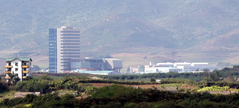 경기 파주시 판문점 3초소에서 바라본 북한에 개성공단이 보이고 있다. 2022.10.4/뉴스1 ⓒ News1 사진공동취재단 /사진=뉴스1