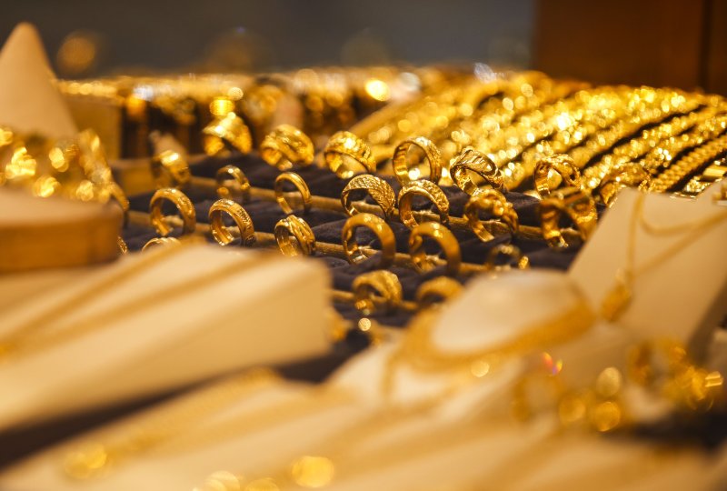 서울시내 금은방에 금 제품이 진열돼 있는 모습. 사진=뉴시스