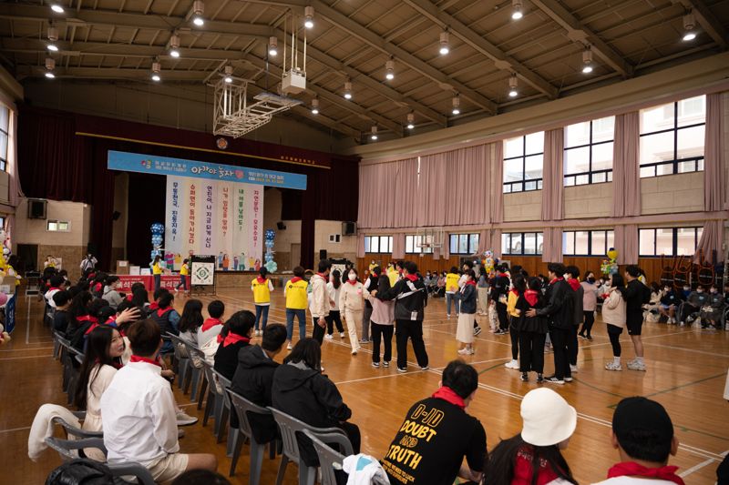 대구여성아이병원이 예비엄마아빠를 위한 첫 태교 놀이 행사를 코로나19 이후 3년 만에 개최, 눈길을 끈다. 사진=대구여성아이병원 제공
