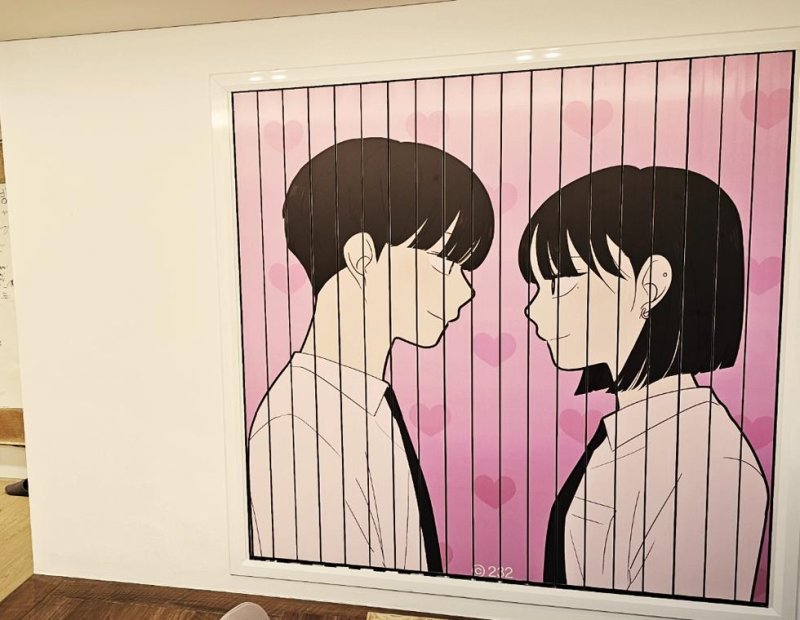 웹툰 '연애혁명' 작업실 모습 [작가 제공]