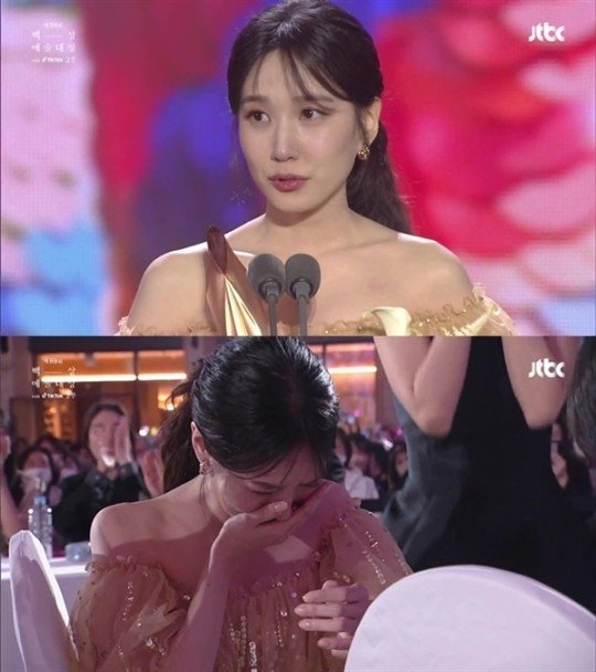 배우 박은빈이 제59회 백상예술대상에서 대상을 수상했다. (JTBC 갈무리)