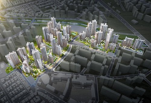 <광명자이더샵포레나 조감도, 제공: GS건설>