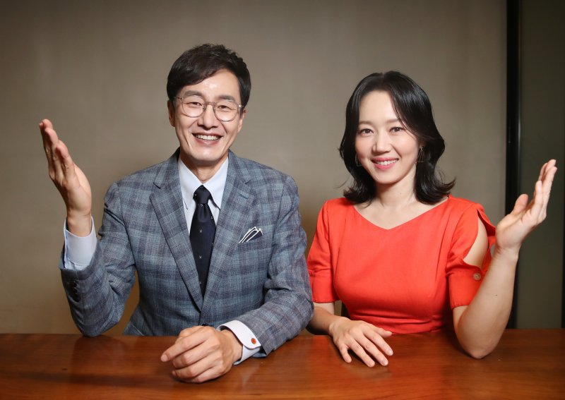 김재원(왼쪽), 엄지인 아나운서 ⓒ News1 권현진 기자