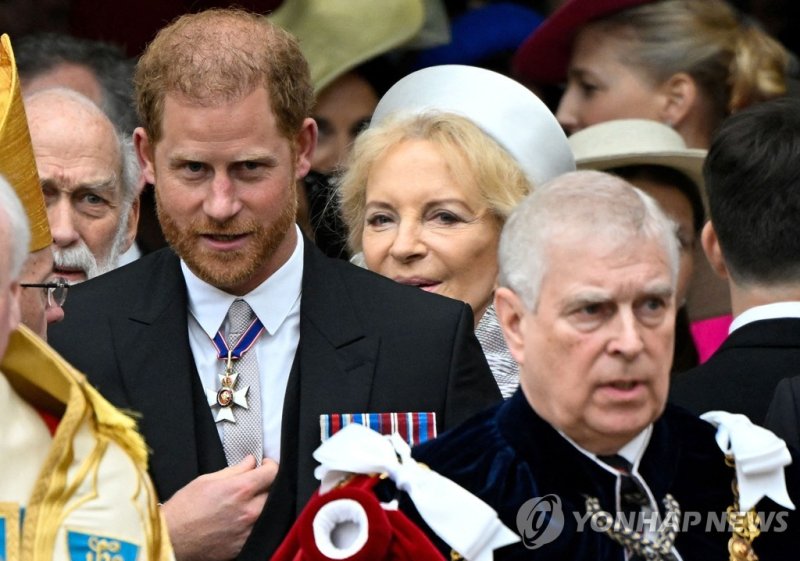찰스 3세 영국 국왕 대관식에 참석한 해리 왕자 모습. 사진=연합뉴스