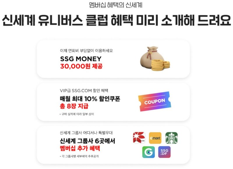 신세계 유니버스 클럽 혜택 [홈페이지 캡처. 재판매 및 DB 금지] *재판매 및 DB 금지