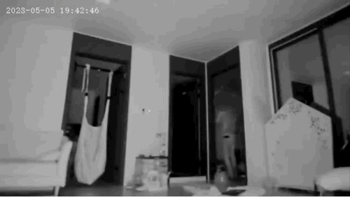 빈집털이 홈 CCTV 영상 홈 CCTV에 촬영된 도둑 모습의 일부분. 도둑은 3분간 방 4개와 거실을 뒤져 귀중품을 훔쳐 달아났다. [제보자 A씨 제공. 조서연 편집]