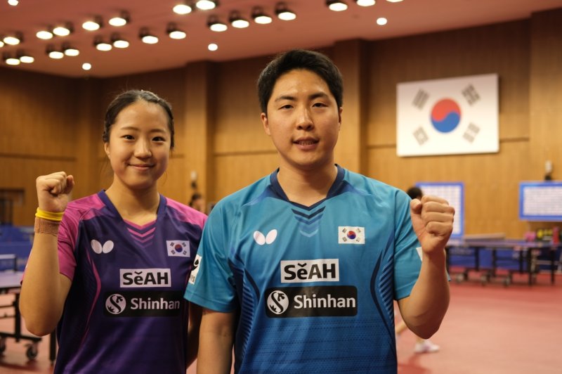신유빈(왼쪽)과 임종훈 [대한탁구협회 제공. 재판매 및 DB 금지]